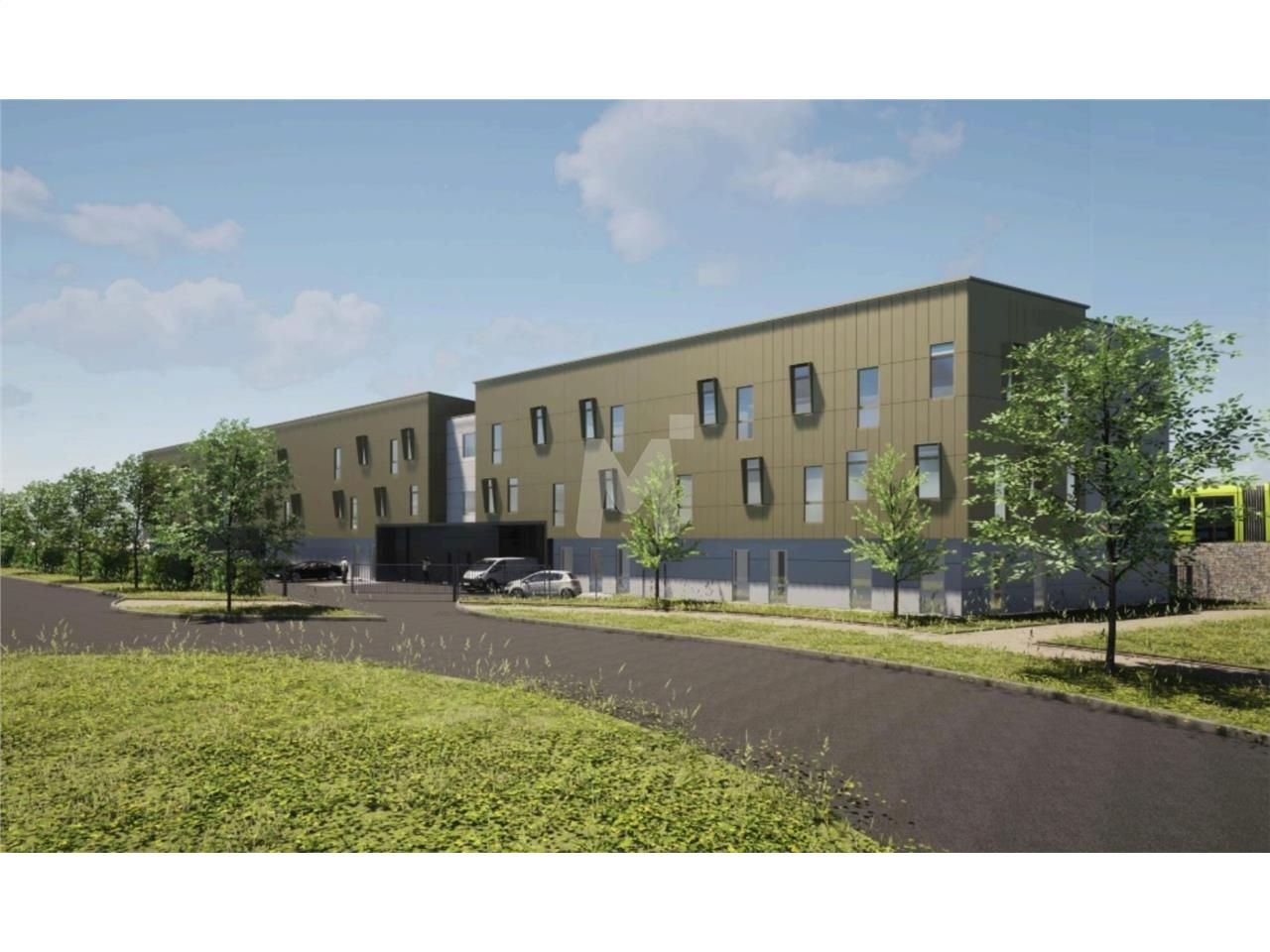 En bordure d'autoroute A6 entre les échangeurs de