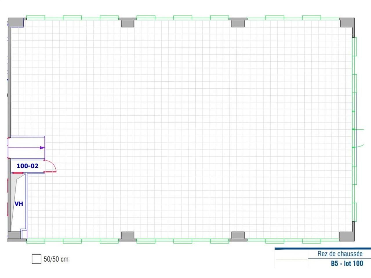 Location bureaux 461 m² non divisibles