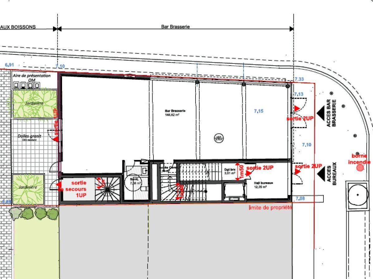 633.93 m² pour ce bureaux en vente à Rouen