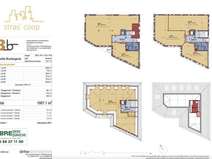 Location bureaux 662 m² divisibles à partir de 87 m²