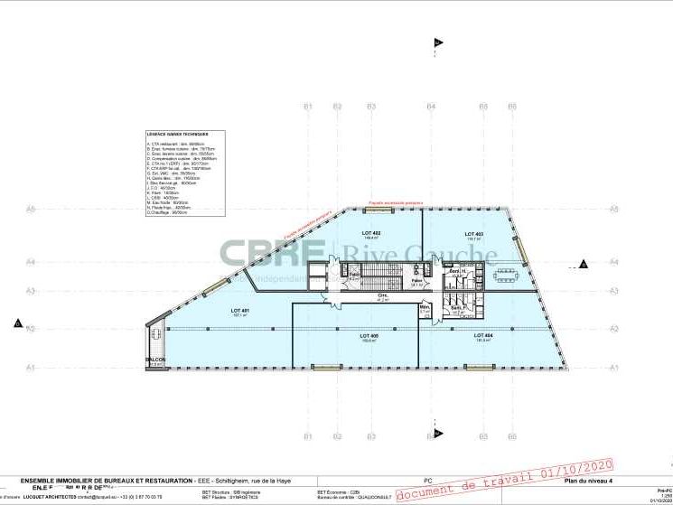 Location bureaux 745 m² divisibles à partir de 141 m²