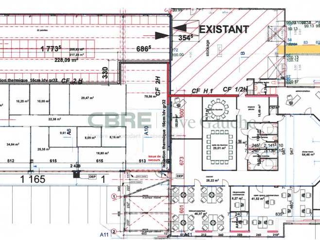 Location entrepots 1119 m² divisibles à partir de 381 m²