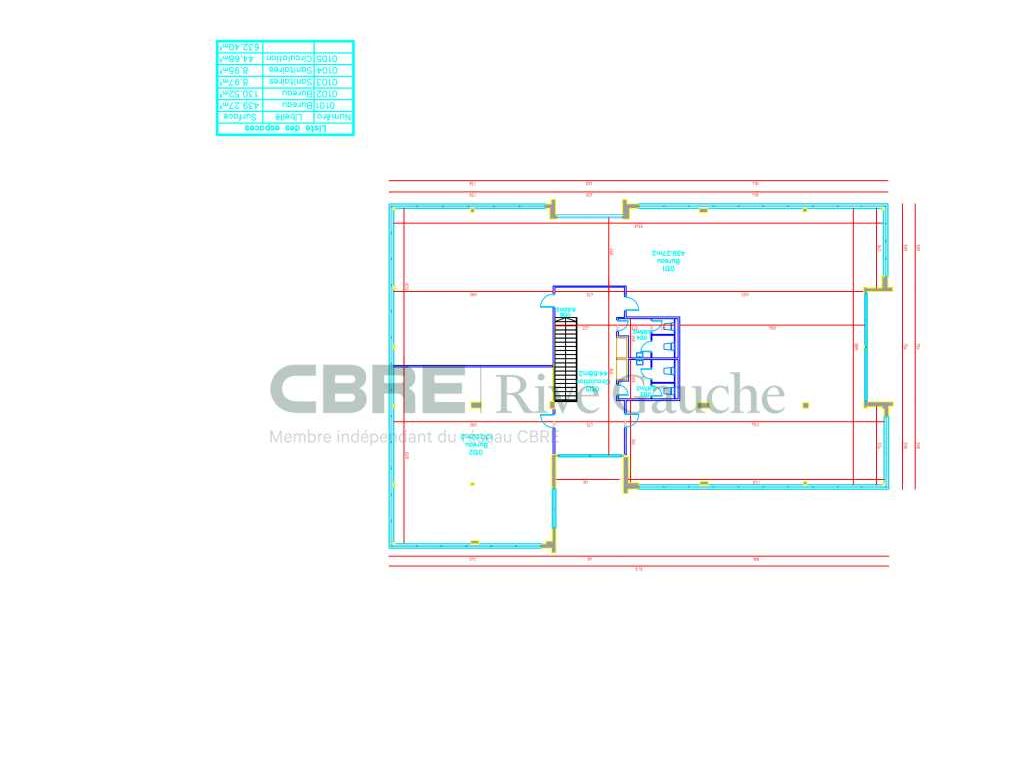 Location bureaux 314 m² divisibles à partir de 151 m²