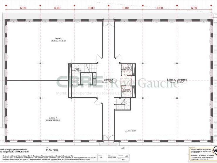 Vente bureaux 1730 m² divisibles à partir de 71 m²