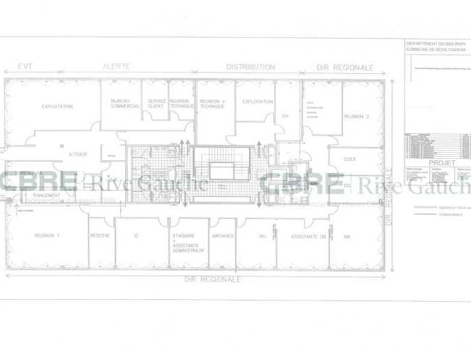 Location bureaux 704 m² non divisibles