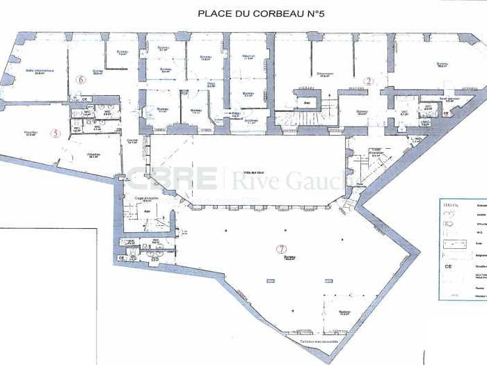 Vente bureaux 1659 m² divisibles à partir de 77 m²