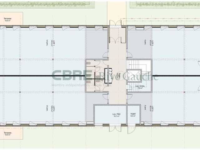 Location bureaux 1603 m² divisibles à partir de 130 m²
