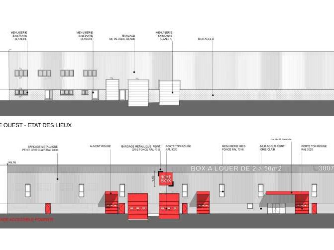 Location entrepots 2074 m² divisibles à partir de 330 m²