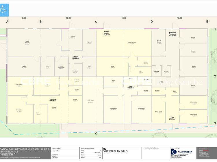 Vente bureaux 612 m² divisibles à partir de 58 m²