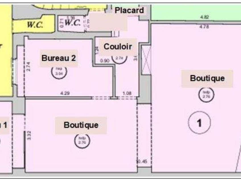 Vente Local commercial 79.96 m² non divisibles 75017 Paris