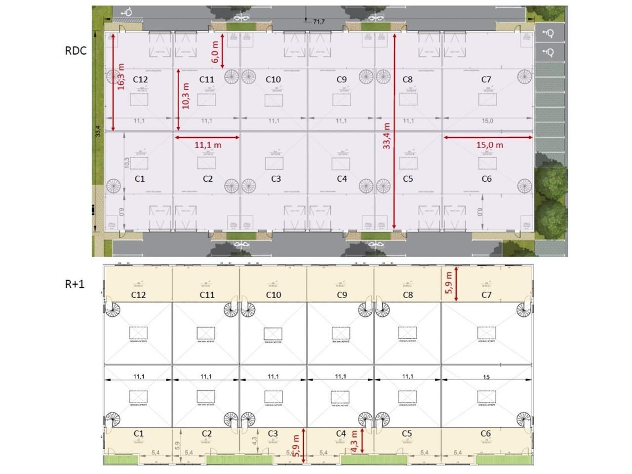 Vente Activité 9771 m² divisibles 13700 Marignane