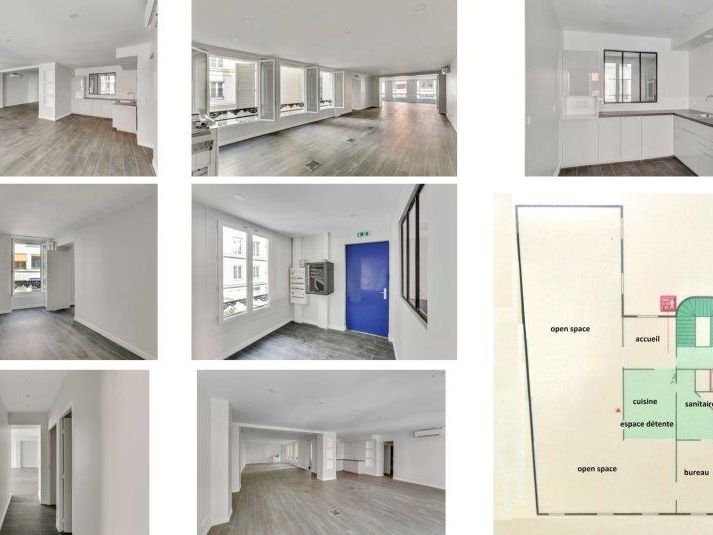 154 m² pour ce bureaux en location à Paris