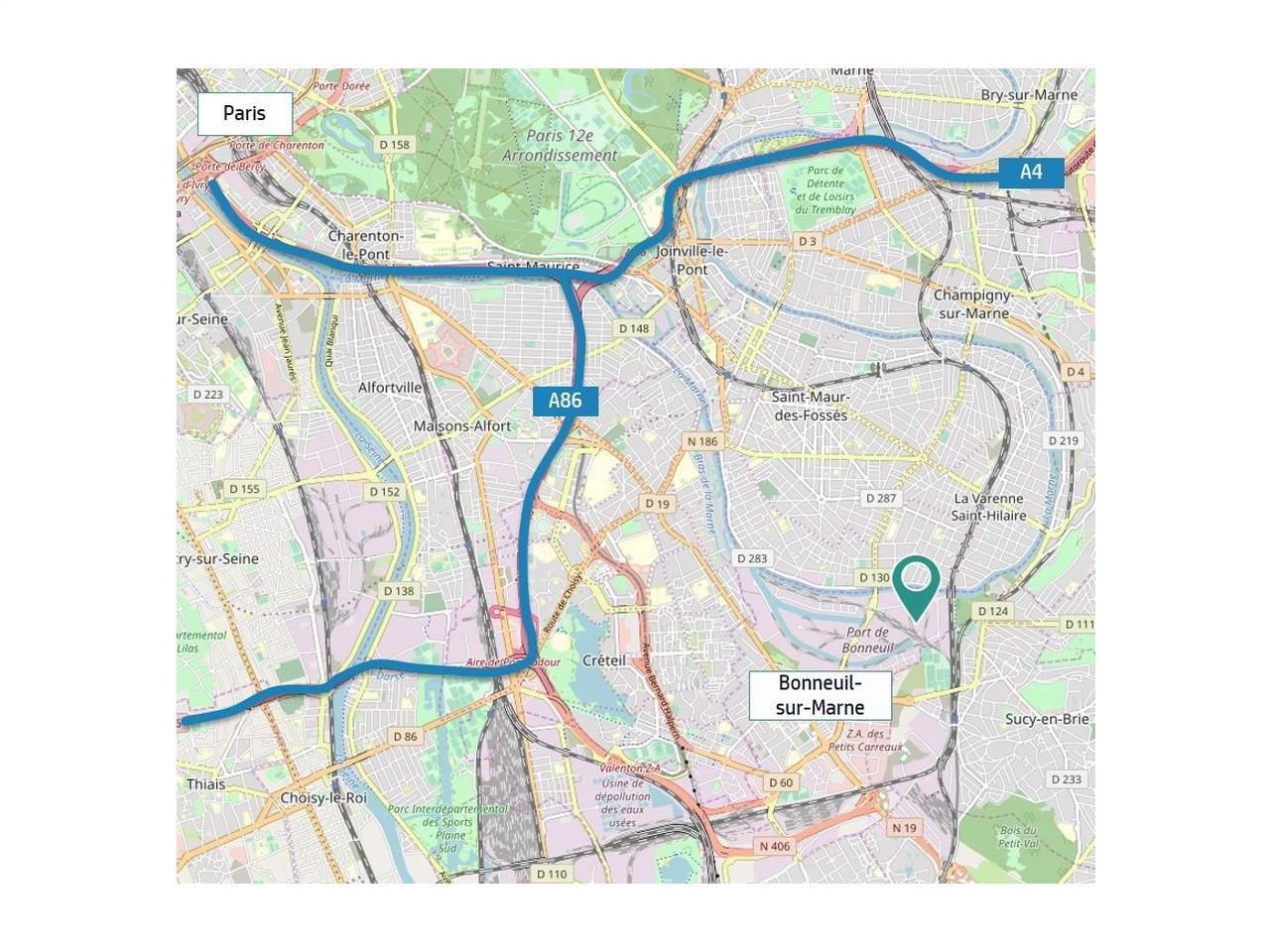 Location Terrains 14845 m² non divisibles 94380 Bonneuil-sur-marne