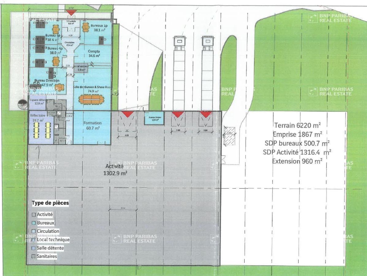 2955.1 m² pour ce activité en location à Heyrieux