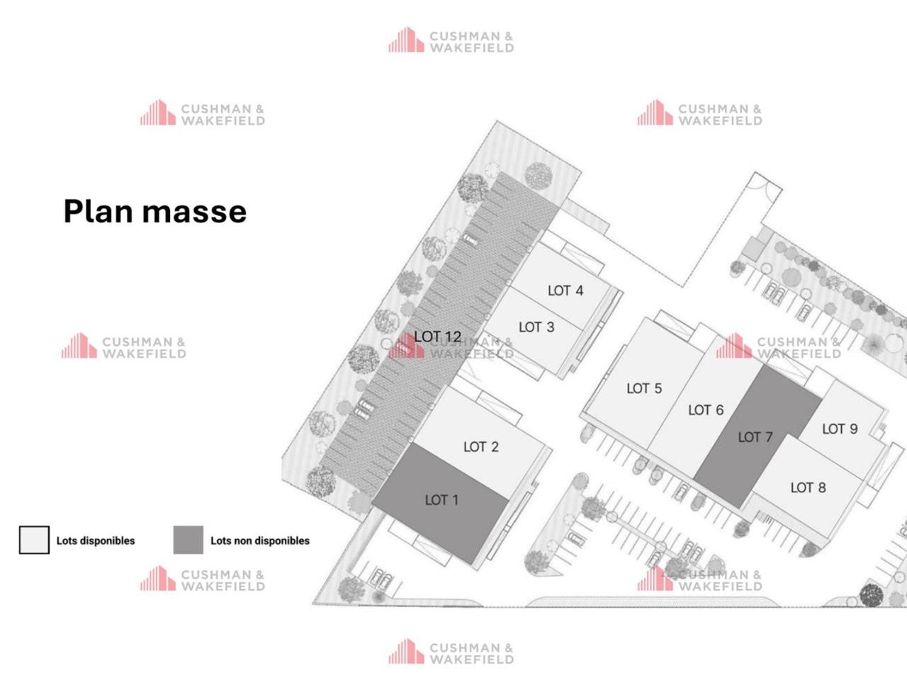 Location entrepots 4414 m² non divisibles