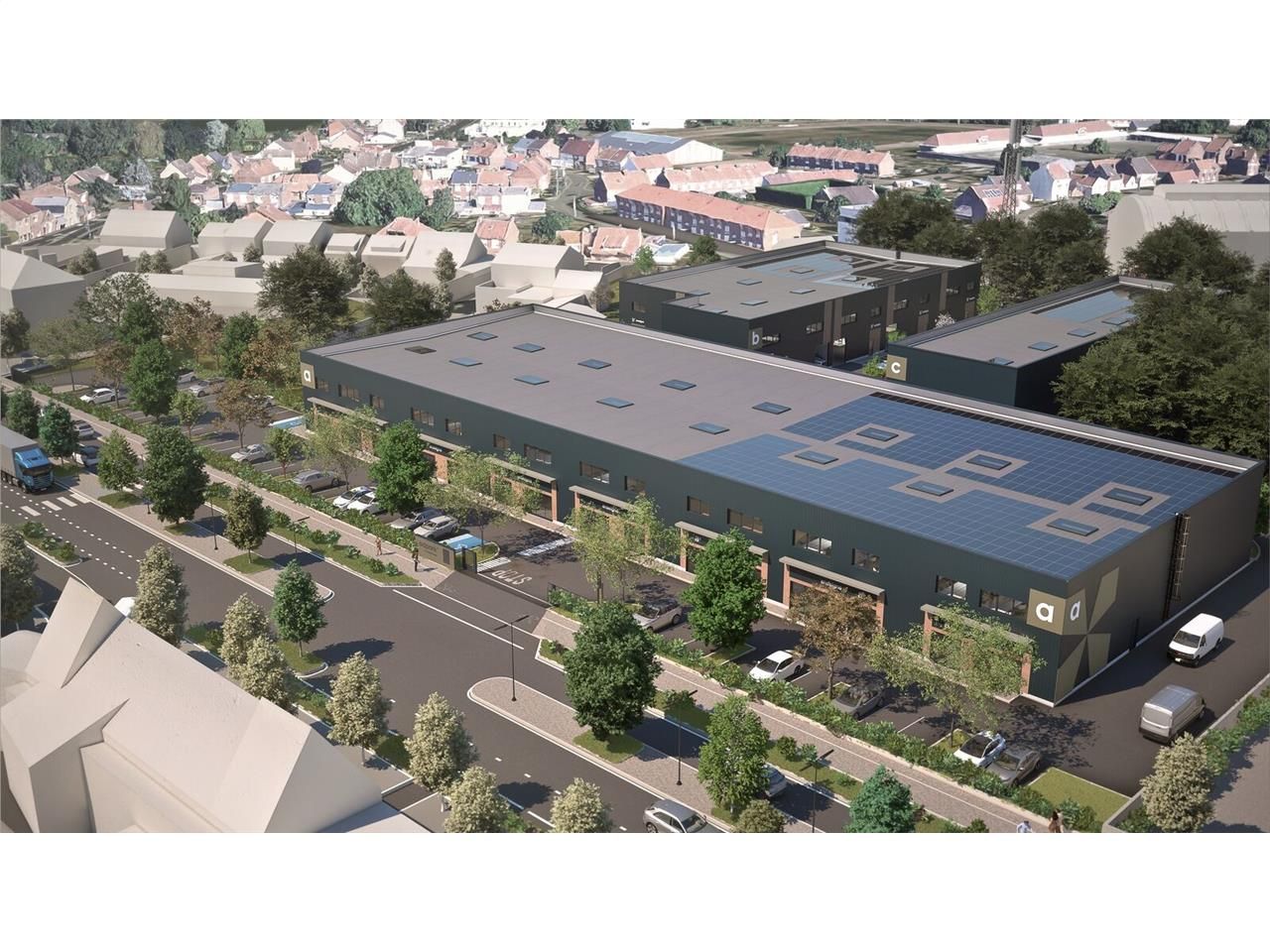 Locaux d'activité de 6337 m² divisibles à partir 