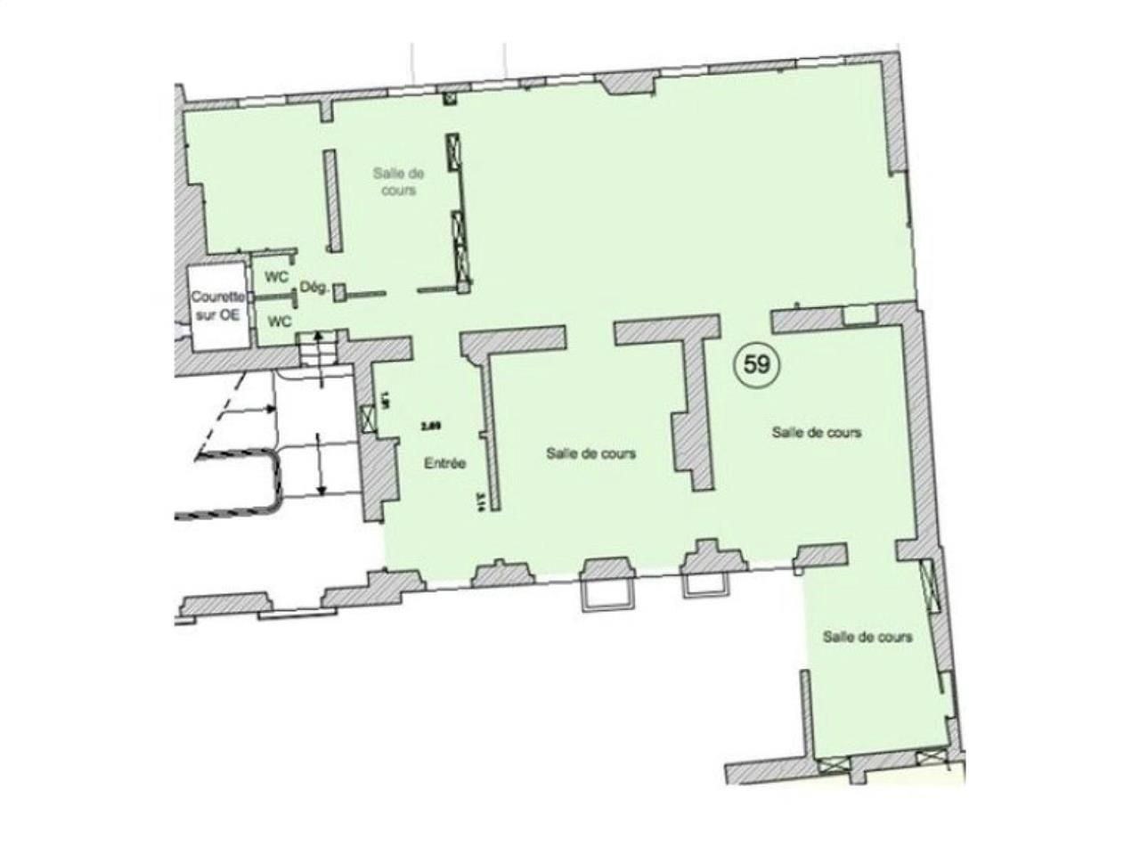 Location Bureaux 425.9 m² non divisibles 75010 Paris