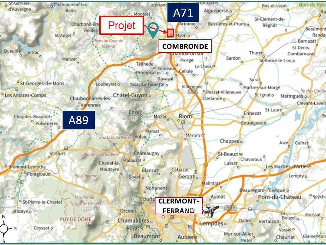 Vente Entrepôts classe A 31854 m² non divisibles 63460 Combronde