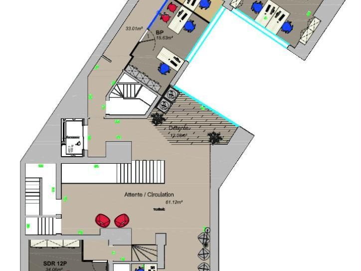 1514.4 m² pour ce bureaux en location à Paris