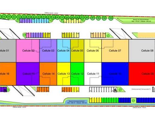 Location entrepots 2147 m² divisibles à partir de 399 m²