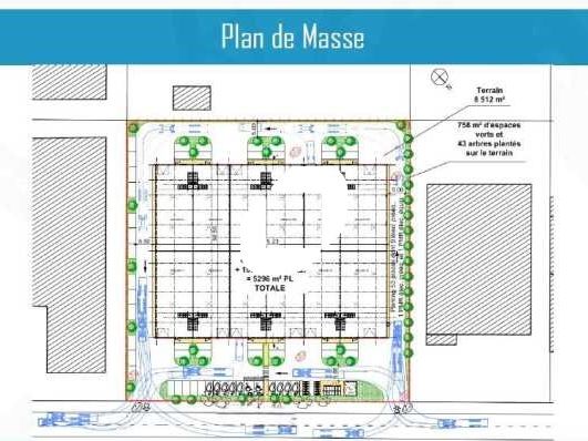 Vente entrepots 5296 m² divisibles à partir de 421 m²