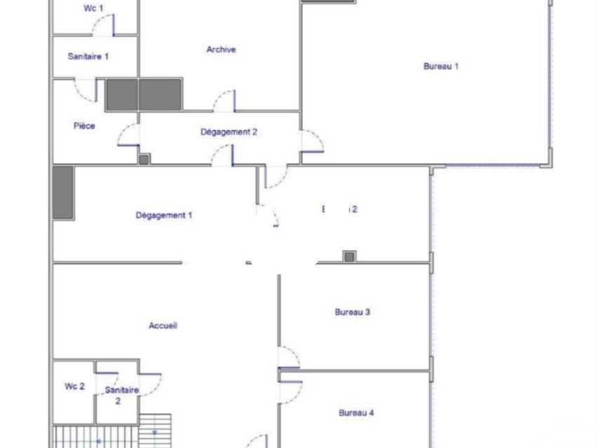 Vente bureaux 149 m² non divisibles