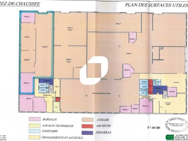 Location bureaux 702 m² divisibles à partir de 232 m²