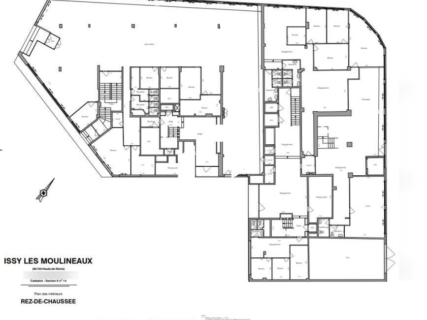 Location bureaux 1372 m² divisibles à partir de 392 m²