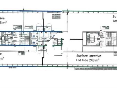 Location bureaux 2596 m² divisibles à partir de 100 m²