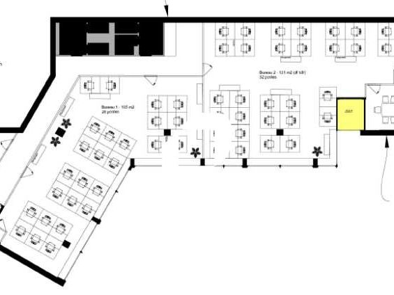 Bureaux partagé Coworking bureaux 270 m² divisibles à partir de 120 m²