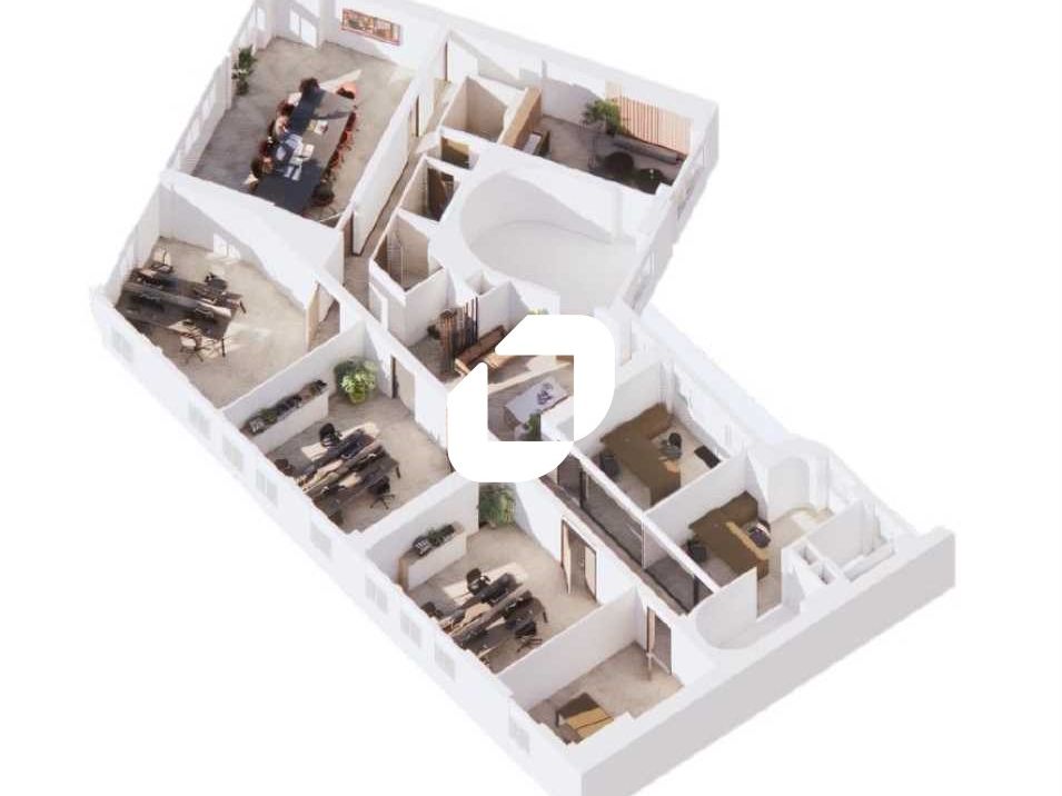 Location bureaux 267 m² non divisibles