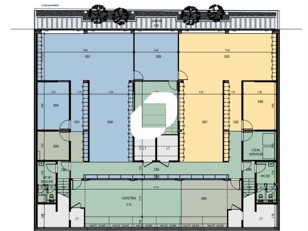 Location bureaux 471 m² non divisibles