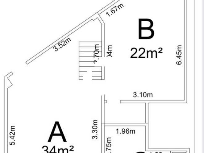 Vente bureaux 100 m² non divisibles