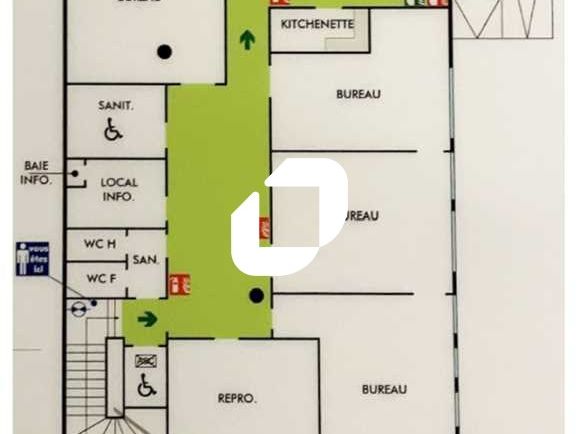 Location bureaux 561 m² non divisibles