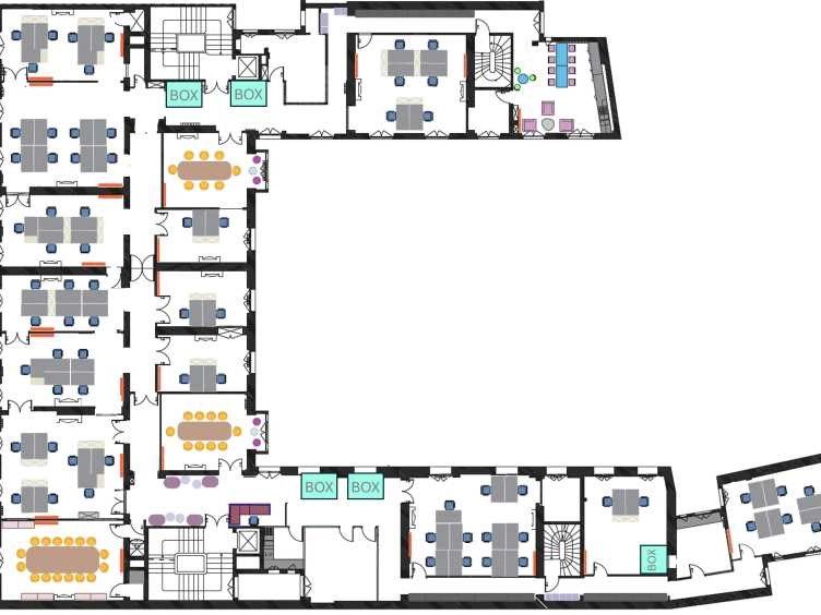 Bureaux fermé Coworking bureaux 1477 m² divisibles à partir de 623 m²