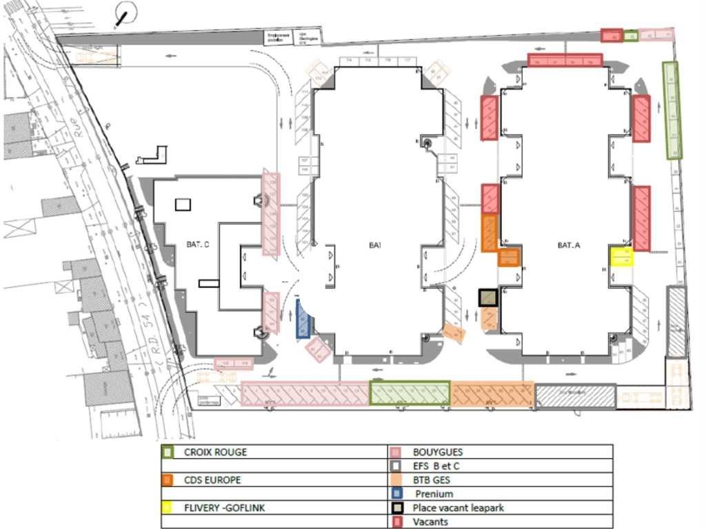 Location entrepots 1799 m² divisibles à partir de 779 m²
