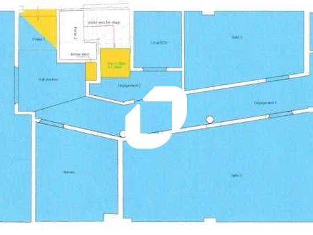 Location bureaux 170 m² non divisibles