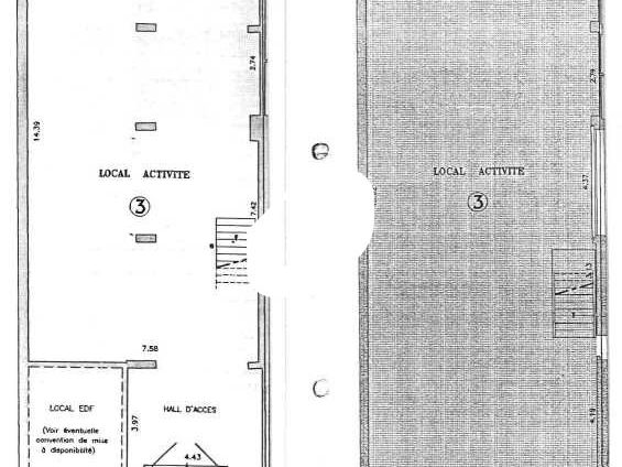 Vente bureaux 717 m² divisibles à partir de 273 m²