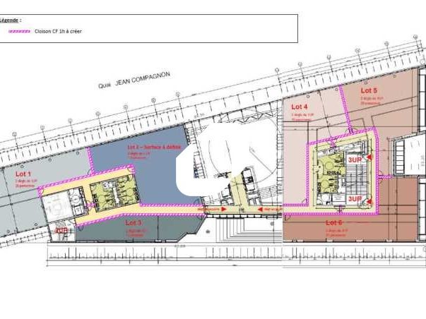 Location bureaux 1342 m² divisibles à partir de 143 m²