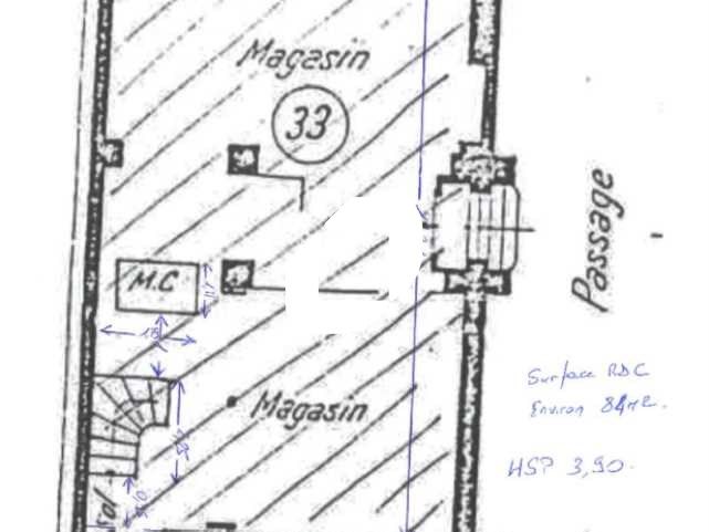 Location bureaux 173 m² non divisibles