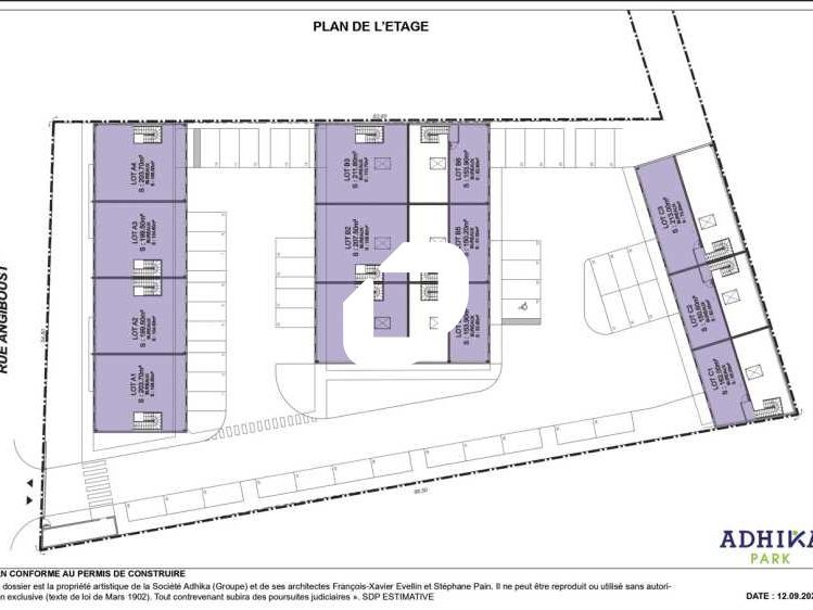 Location bureaux 55 m² non divisibles