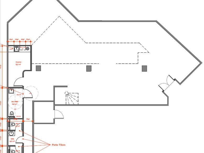 Location bureaux 502 m² divisibles à partir de 100 m²