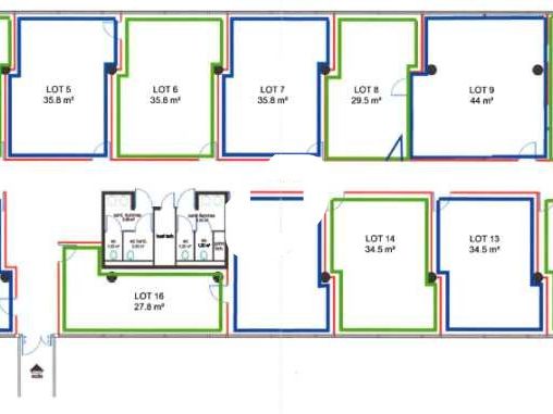 Location bureaux 823 m² divisibles à partir de 100 m²