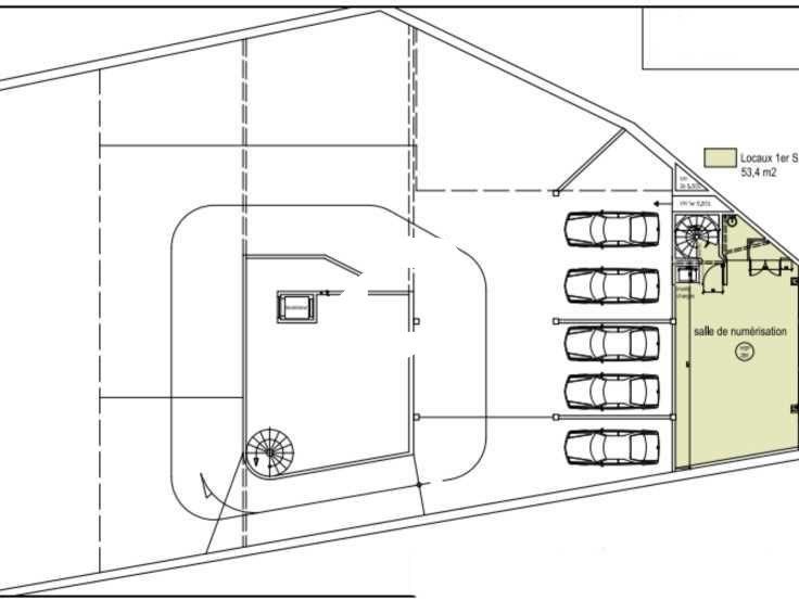 Location bureaux 471 m² non divisibles