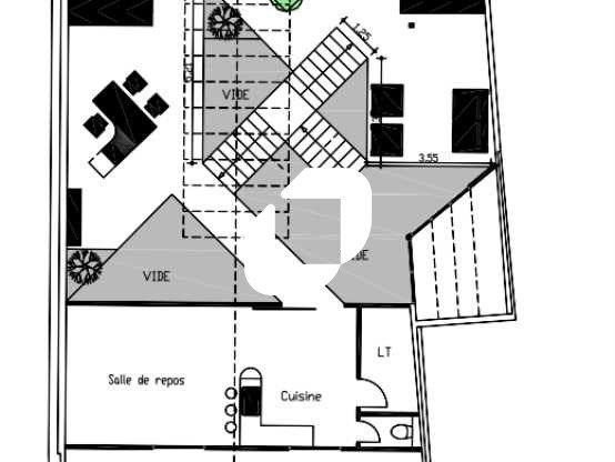 Location bureaux 394 m² non divisibles
