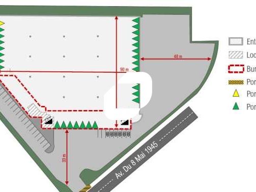 Location entrepots 6026 m² non divisibles