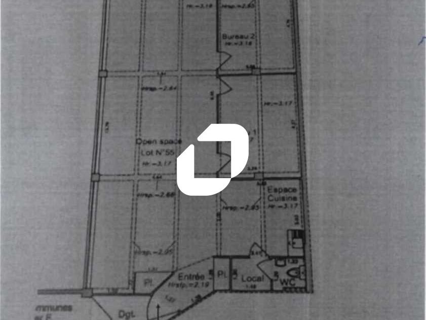 Vente bureaux 116 m² non divisibles