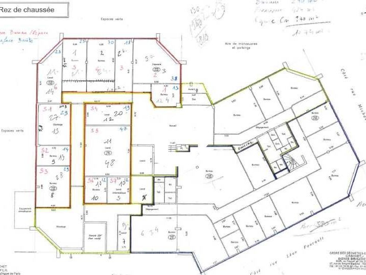 Location bureaux 1012 m² divisibles à partir de 15 m²