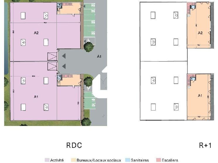 Vente entrepots 3988 m² divisibles à partir de 451 m²