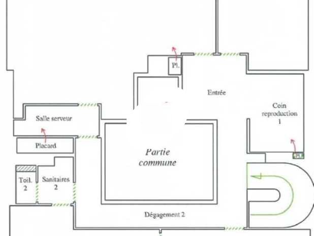 Location bureaux 139 m² non divisibles